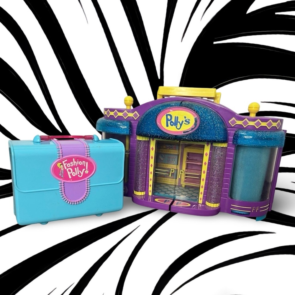 1999 Polly Pocket Mall & Fashion Case Play Set